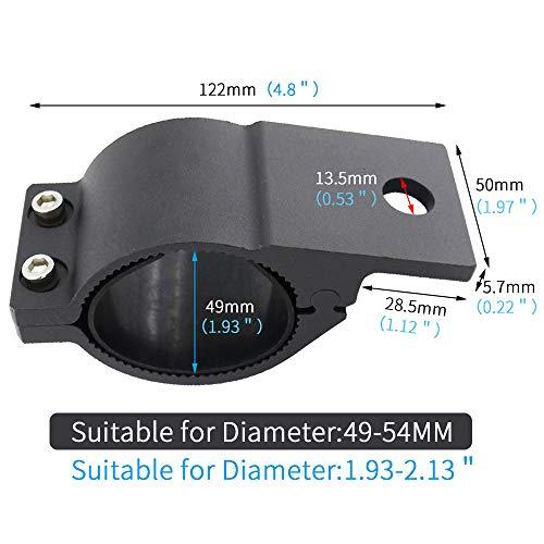 【並行輸入品】チューブクランプ 2個(約1.93インチ~2.12インチ) ユニバーサルブルバーマウントブラケットクランプキット 車のクラッシュバ