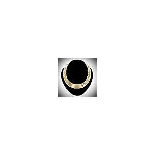 【並行輸入品】USA Made Statement Necklace Gold Tone Bookchain Plaque Link Coll_2