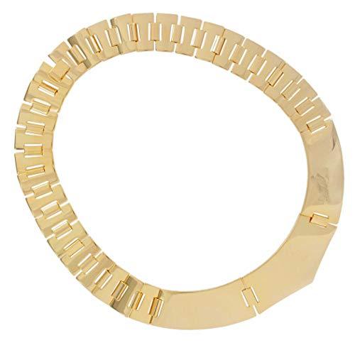 【並行輸入品】USA Made Statement Necklace Gold Tone Bookchain Plaque Link Coll_7