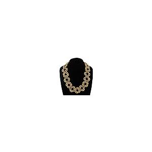 【並行輸入品】Vintage Necklace Big Chunky Yellow Gold Tone Chain Ring Link Col_5