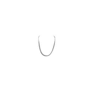 【並行輸入品】ORENTINI 6mm 925スターリングシルバーネックレスリンクチェーン 18インチ ORENTINI 6mm Flat Cuの画像