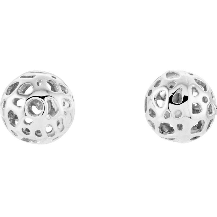 【並行輸入品】Solid 14k White Gold Ball Stud Earrings (Width = 5.5mm)の画像