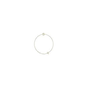 【並行輸入品】Solid 14k Yellow Gold .05 Cttw Diamond Alphabet Initial Letter S_2