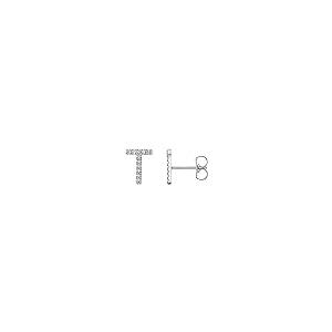 【並行輸入品】Solid 14k White Gold .05 Cttw Diamond Single Each Earring Sold Sの画像