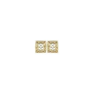 【並行輸入品】Solid 14k Yellow Gold Metal Fashion Earring Jackets (Width = 6.9の画像