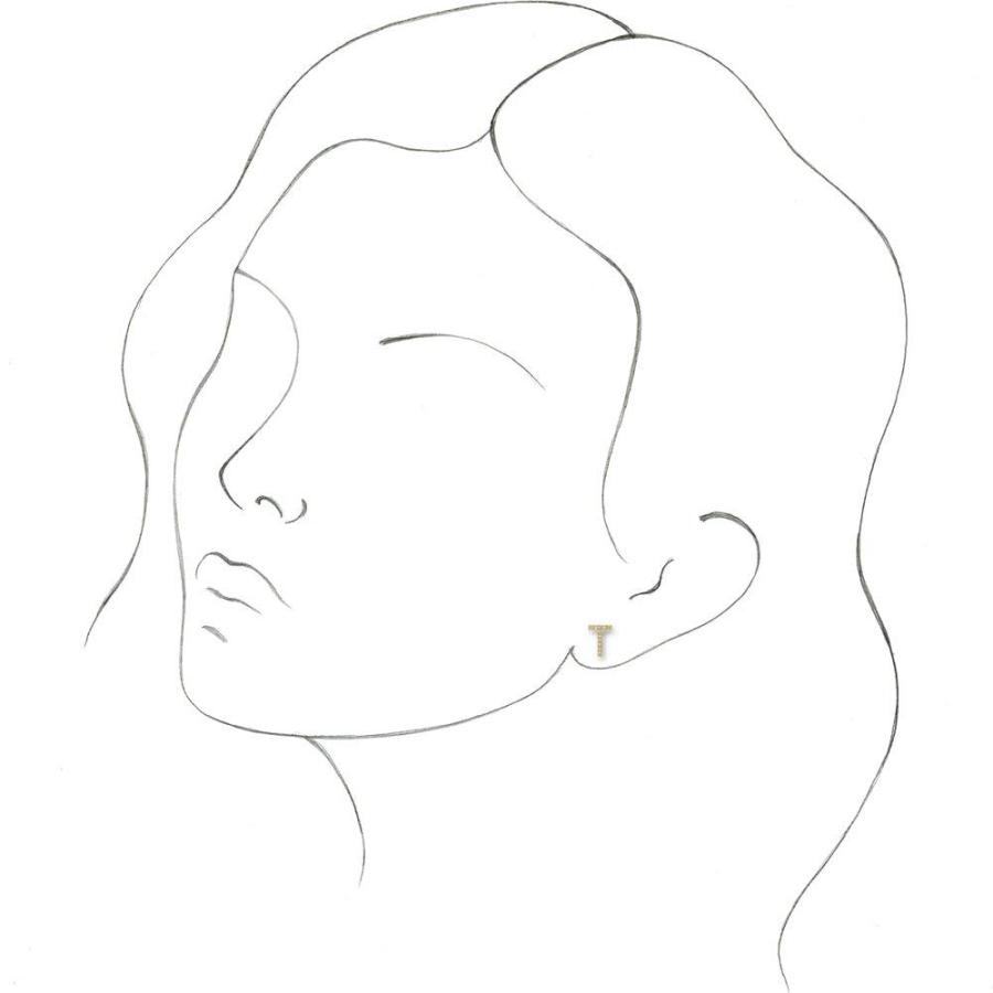 【並行輸入品】Solid 14k Yellow Gold .05 Cttw Diamond Single Each Earring Soldの画像
