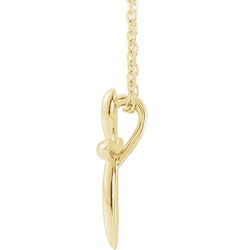 【並行輸入品】Solid 14k Yellow Gold 14.65x11.2mm Cross Crucifix Charm Pendantの画像