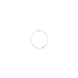 【並行輸入品】0.05 Cttw ダイヤモンド アルファベット イニシャル 文字 J 6 7インチ ブレスレット (幅= 7mm)， 7 inc_2