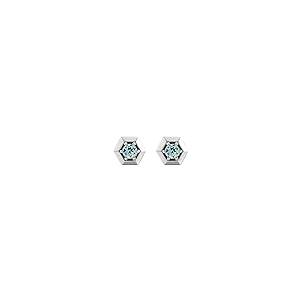 【並行輸入品】Solid 925 Sterling Silver Aquamarine Geometric Facet Triangle Stの画像