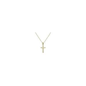 【並行輸入品】14K ゴールド クロス ペンダント ネックレス 14K ゴールド チェーン (18または20インチ) Amanda Rose C_5