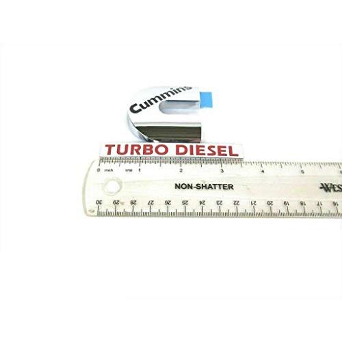 【並行輸入品】Cummins ターボ エンブレム 3D バッジ ステッカー 交換用 2500 3500 フェンダー用 (クローム レッド ブラッの画像