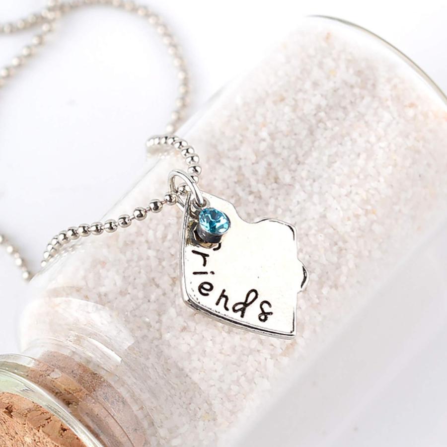 【並行輸入品】shiYsRL Women Necklace Pendant， 3Pcs/Set Women Best Friends Rhin_3