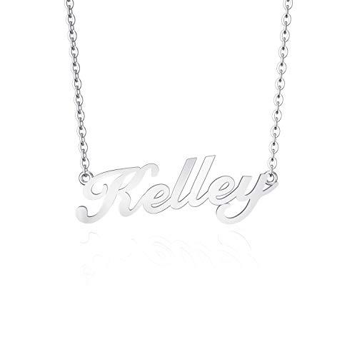 【並行輸入品】SISGEM 10K 14K 18K リアルゴールド カスタムネームネックレス レディース ガールズ 子供用 ネームプレート カス_7