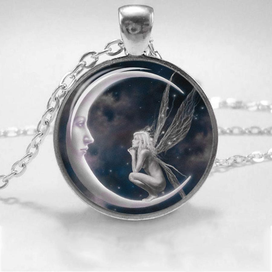 【並行輸入品】SEniutarm Necklaces for Women Girls Fashion Women Angel on Moo_6