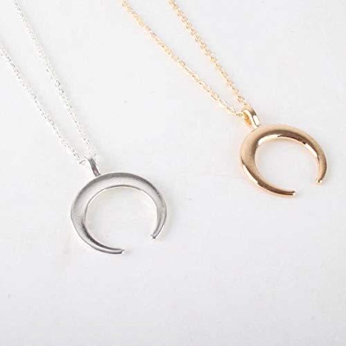 【並行輸入品】SEniutarm Necklaces for Women Girls Simple Women Crescent Moon_4