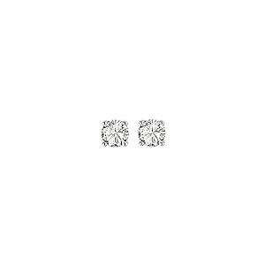 【並行輸入品】1カラット T.W.モアッサナイトダイヤモンド 14kt ホワイトゴールド スタッドピアス, 金属, モアッサナイト 1 Caraの画像