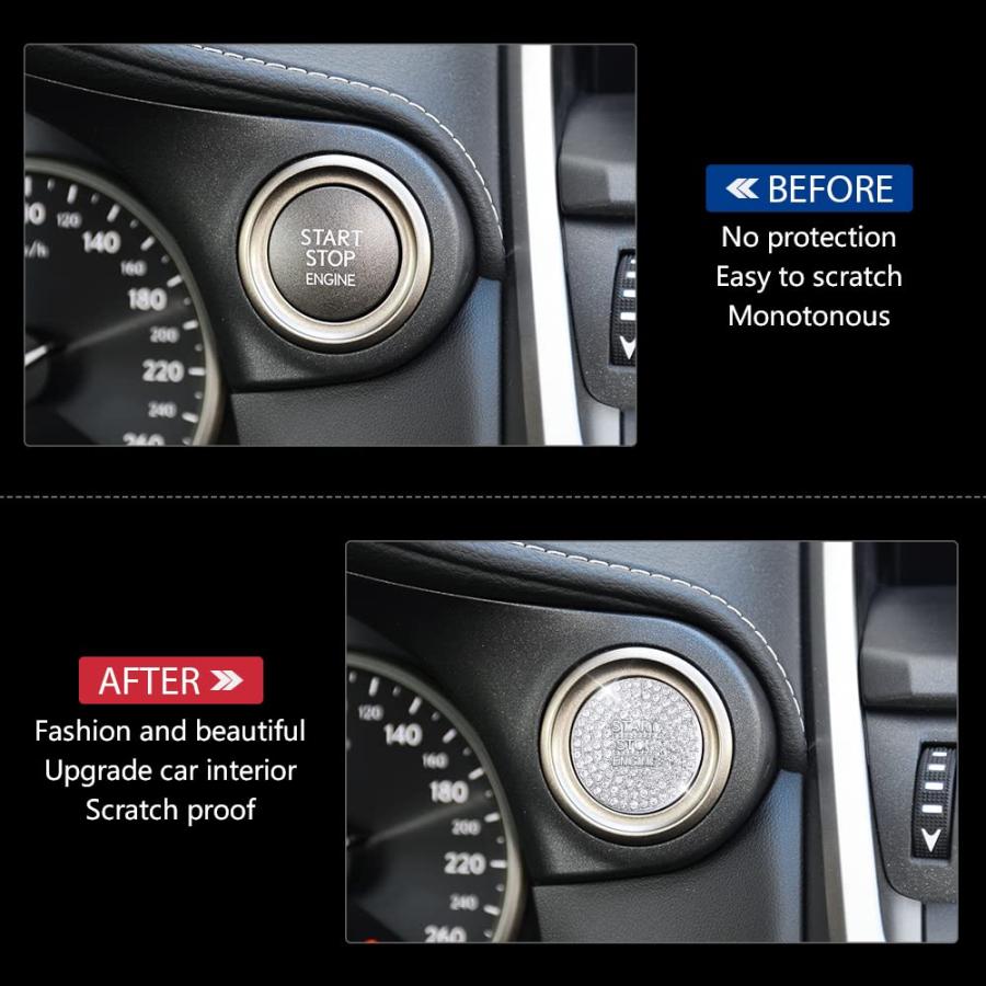 【並行輸入品】PIFOOG for Lexus Accessories Bling Engine Start Stop Button Coveの画像
