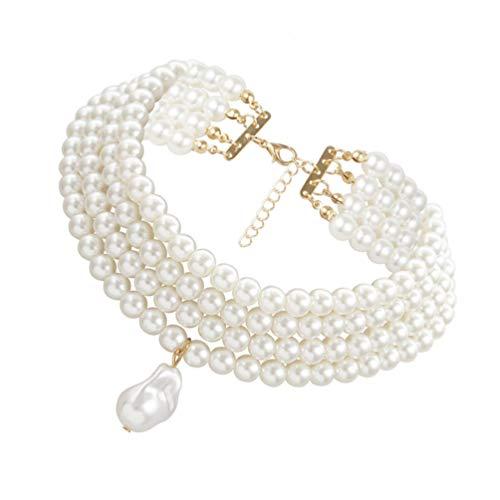 【並行輸入品】Holibanna Round Pearl Necklace Pearl Necklace for Women Beaded C_1