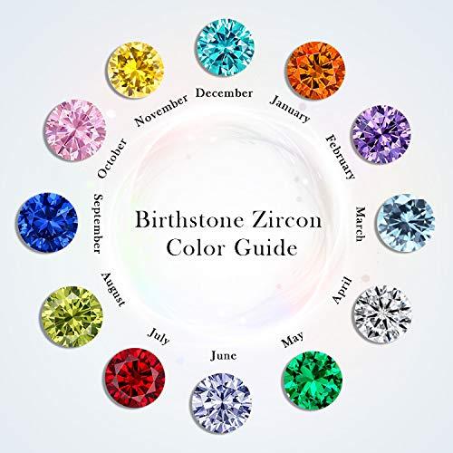 【並行輸入品】BlingGem クロスネックレス レディース 925スターリングシルバー 誕生石ネックレス ローズクロスペンダント 5A キュー