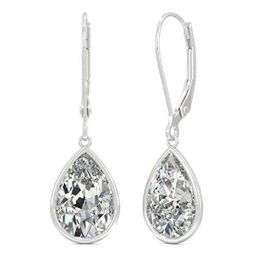 【並行輸入品】Eraa Jewel 3.00CT Brilliant Pear Cut, VVS1 Clarity, Colorless Moの画像