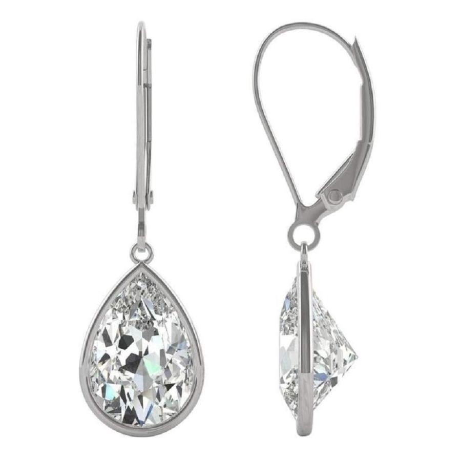 【並行輸入品】Eraa Jewel 3.00CT Brilliant Pear Cut, VVS1 Clarity, Colorless Moの画像