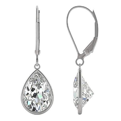【並行輸入品】Eraa Jewel 3.00CT Brilliant Pear Cut, VVS1 Clarity, Colorless Moの画像