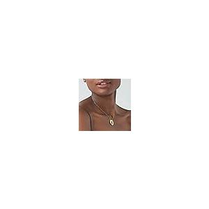 【並行輸入品】MYKA   Engraved 2 Russian Ring Circles Necklace in Sterling Silvの画像