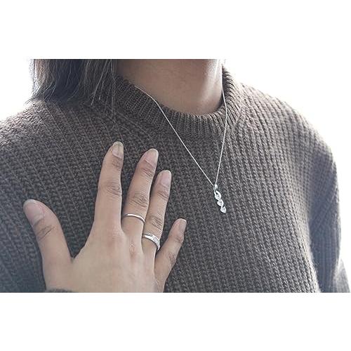 【並行輸入品】シルバースマイル スターリングシルバー 2.34カラット 3つのハート リニアペンダント Sterling Silver Thre_4