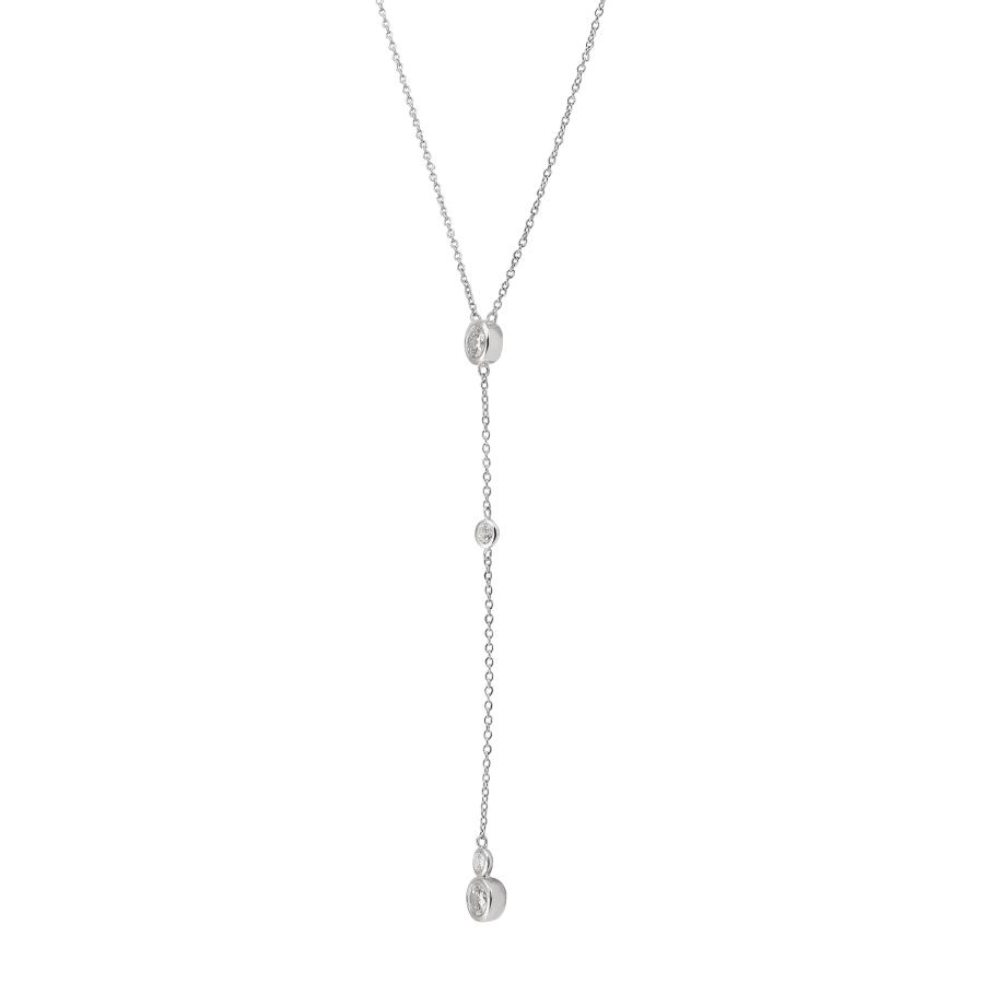 【並行輸入品】Silpada 「マーベル ラリアット」キュービックジルコニアペンダントネックレス スターリングシルバー 16インチ+2インチ，_3