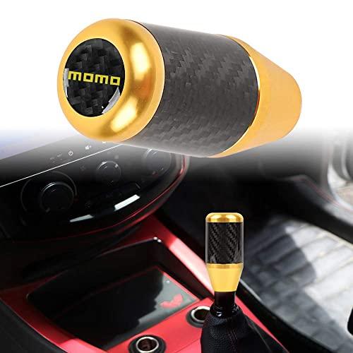 G*T様 momo風？ カーボンファイバータイプのレザー 車 MOMO カーボンファイバー シフトノブ