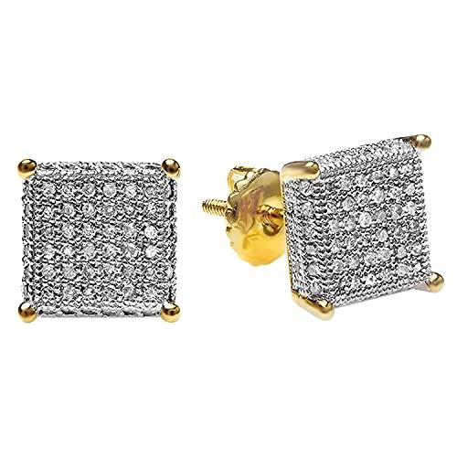 【並行輸入品】Dazzlingrock Collection 0.55 Carat (ctw) Diamond Ice Cube Men'sの画像