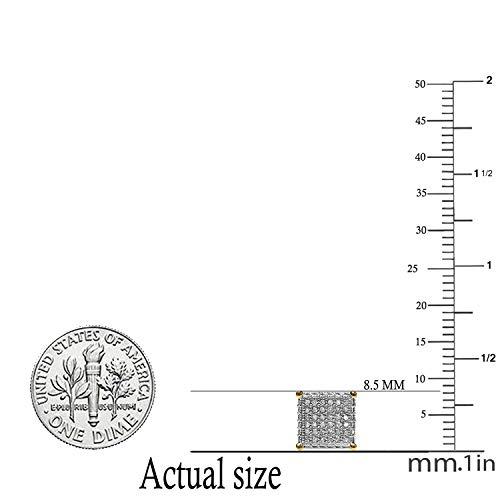 【並行輸入品】Dazzlingrock Collection 0.55 Carat (ctw) Diamond Ice Cube Men'sの画像