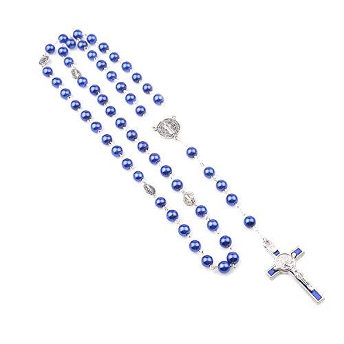 【並行輸入品】Catholic Rosary Necklace Saint Benedict Medal and Cross Crucifix_7