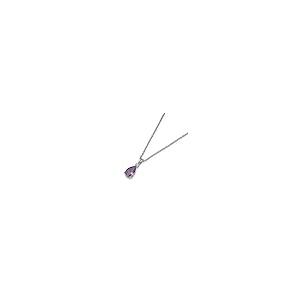 【並行輸入品】Glam and Gems 2.10カラット ペアカット アメジストとダイヤモンドペンダントネックレス 14Kホワイト/イエロー/_5