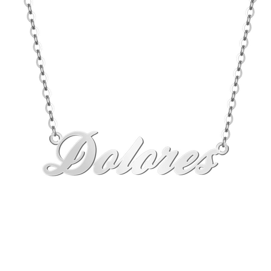 【並行輸入品】DUGISOWE 10K 14K 18K ゴールド カスタムネームネックレス パーソナライズ ソリッドゴールド カスタムネームプレの画像
