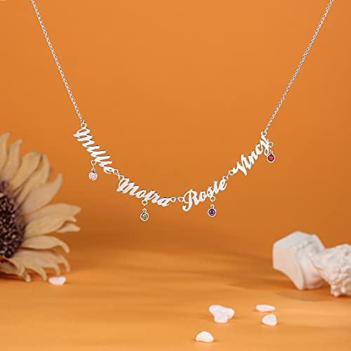 【並行輸入品】Ashleymade Personalized Names Necklace with 345 Simulated Births_4