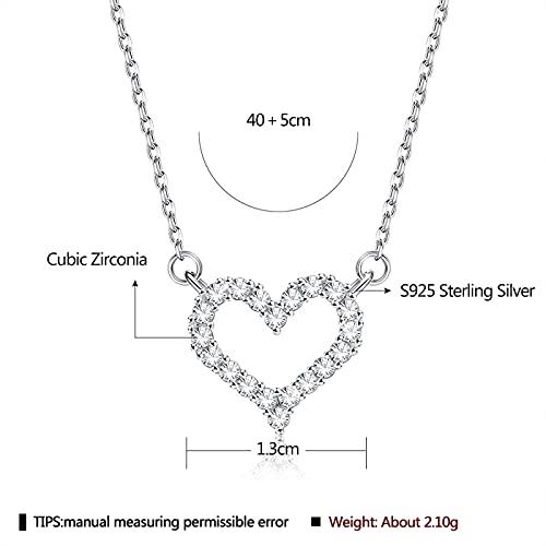 【並行輸入品】NC Women's Pendant Necklaces 925 Sterling Silver Heart Pendant_7