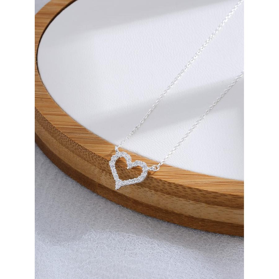 【並行輸入品】NC Women's Pendant Necklaces 925 Sterling Silver Heart Pendant_9