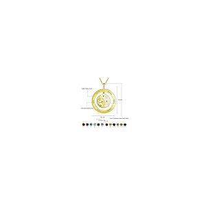 【並行輸入品】MRENITE 10k 14k 18k Solid Yellow Gold Personalized Name Family Tの画像