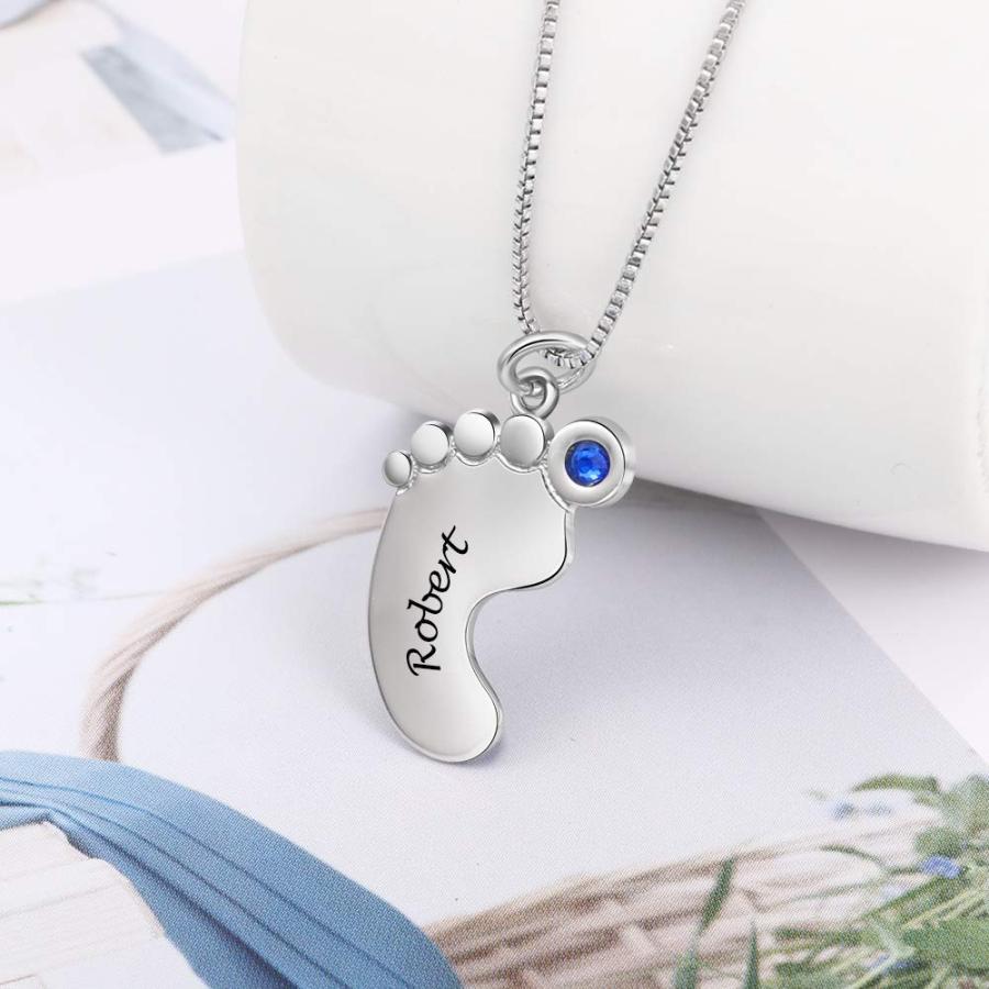 【並行輸入品】Personalized Necklace for Mother Custom Necklace for Mom with Ch