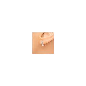 【並行輸入品】14k White Gold Round Hinged Hoop Earrings 8mm 1.5mm style TM620の画像