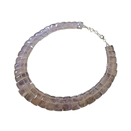 【並行輸入品】Handmade Collar Necklace For Women, 925 Sterling Silver, Rose Quの画像