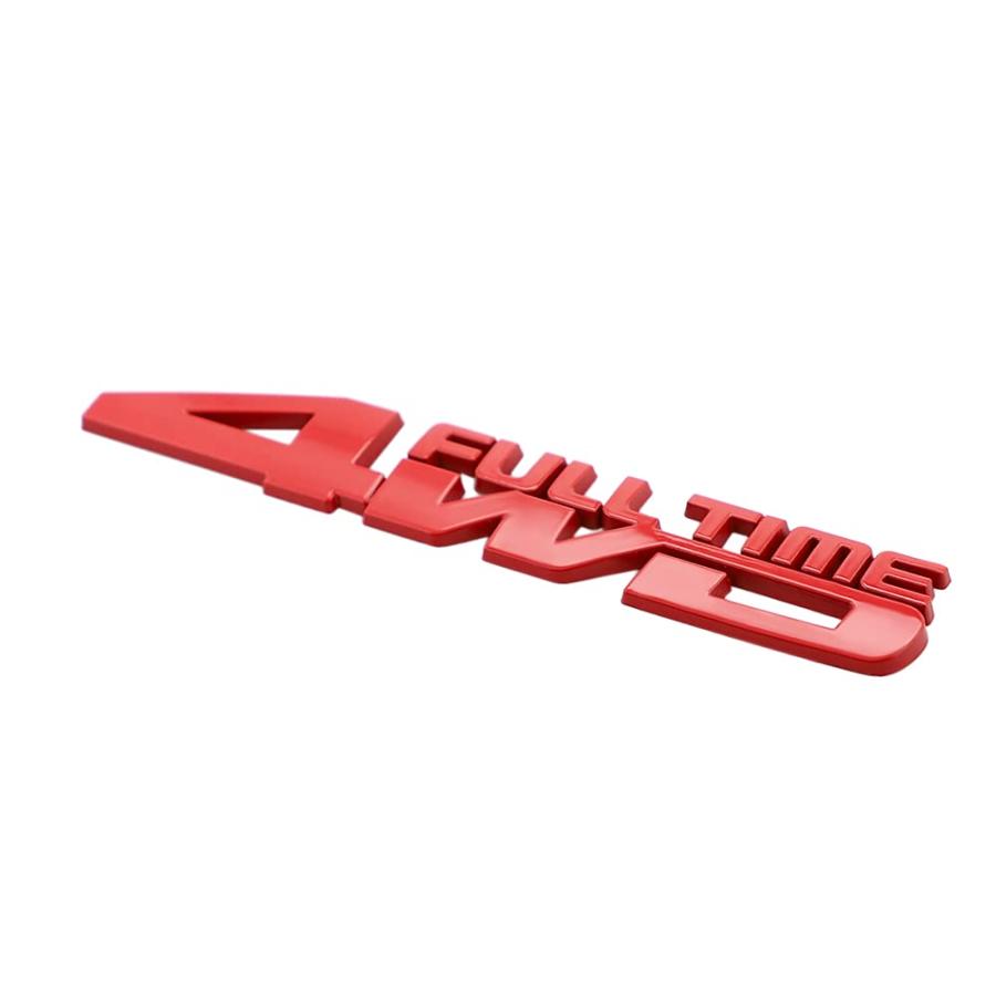 【並行輸入品】2 Pcs 4WD Full TIME Emblem 3D Metal Decal Car Side Rear Front Trの画像