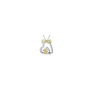 【並行輸入品】MISTBEE バニーネックレス スターリングシルバー ウサギと女の子 ペンダントネックレス クリスタルバニー 女の子へのギフト，