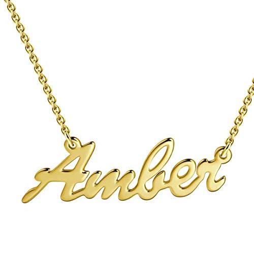 【並行輸入品】YDD Name necklace custom name necklace for women name necklace pの画像