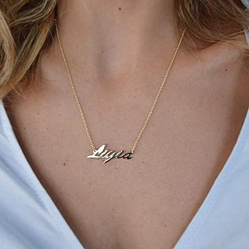 【並行輸入品】YDD Name necklace custom name necklace for women name necklace pの画像