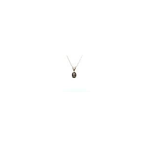 【並行輸入品】LeVian 14K ローズゴールドメッキ .925スターリングシルバー 楕円形 チェッカーボードカット ブラウン スモーキークォの画像