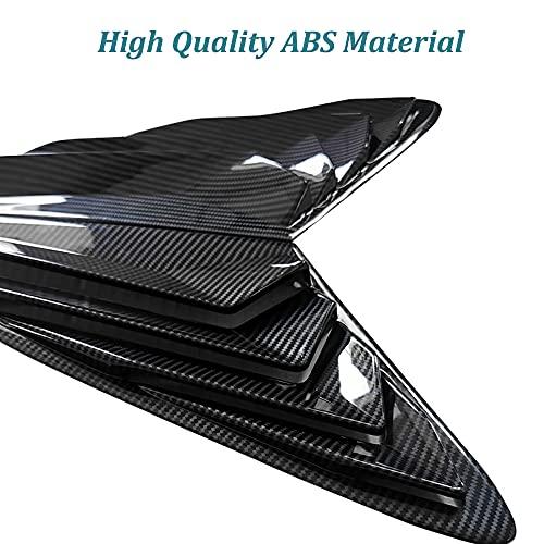 AutoBizarre Car Styling Decorative ABS Car Windshield/Side Fender Vents Air Flow Duct Wings Universal for All Cars CEBAT 2Pcs ABS Chromed Air Vent Hood Intake Fender Trim Side Win 並行輸入品
