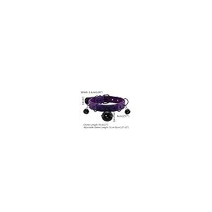 【並行輸入品】FM FM42 Purple PU Simulated Leather Black tone 4cm Large Bell Ri