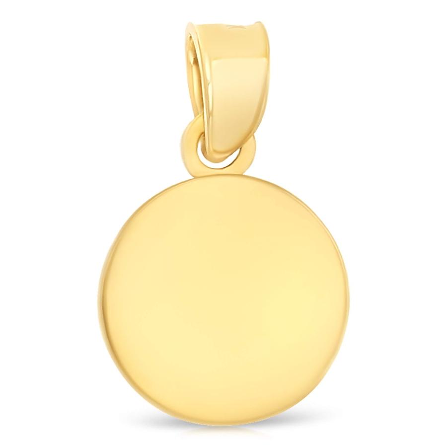 【並行輸入品】Ioka 14K Yellow Gold Angel Religious Charm Pendant with 0.5mm Boの画像